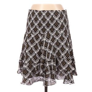 NWOT A.L.C Vera silk tiered vintage-print knee length skirt 2 new without tags